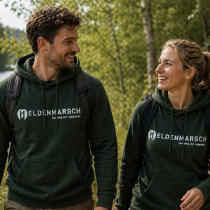 Hoodie in Dunkelgrün