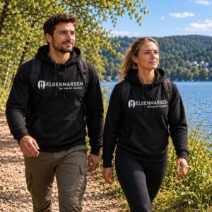 Hoodie in Schwarz